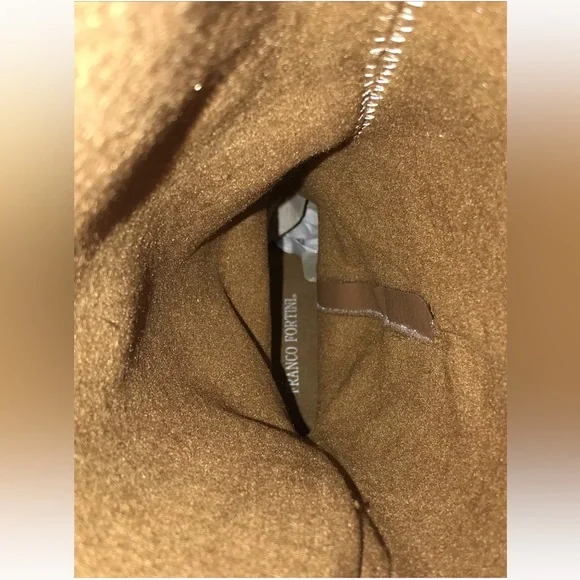 EUC! FRANCO FORTINI Capri Size 11 Cognac Brown Suede Knee High Boots 3.5" Heel - Picture 12 of 13